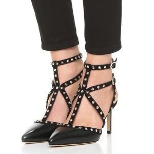 Sam Edelman Ocie Black Leather Heels